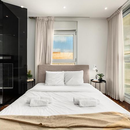 Penthouse 3Br + Roof Top + Parking - On The Beach ハイファ エクステリア 写真